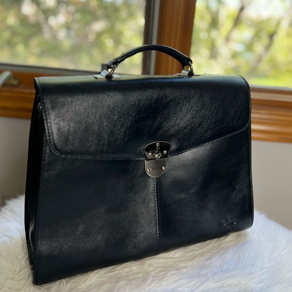 Patricia Nash Brailes Leather Satchel Bag 🖤 - Picture 3 of 9